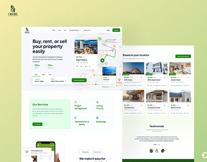 Real estate website redesign ( Ewawe )