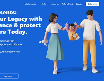 Website's Ui/Ux Designed for Life Insurance
