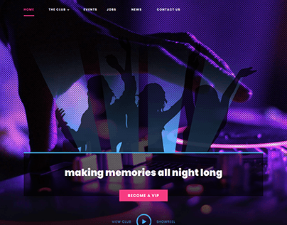 Night Club Website Development