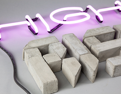 HIGH RISE Typography Installation