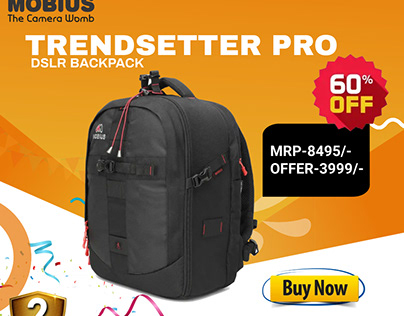 Mobius Trendsetter Pro DSLR Backpack 100% waterproof