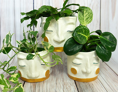 handmade flower pots