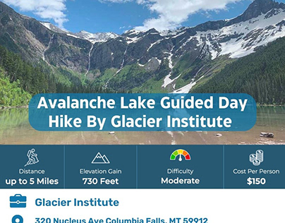Avalanche Lake Guided Day Hike By Glacier Institute