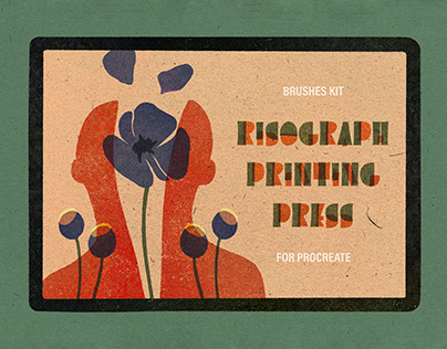 Printing Press Procreate Brushes