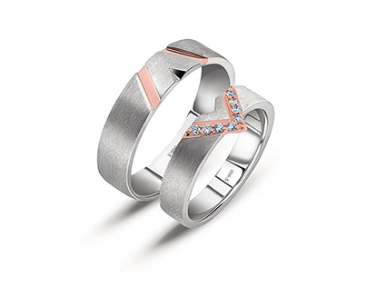 Shop Our Stunning Platinum Couple Bands Collection
