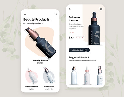 Best UI/UX Design for Beauty Mobile App