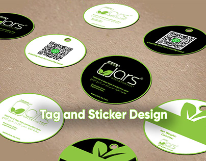 Jars Food Tag and Sticker Design