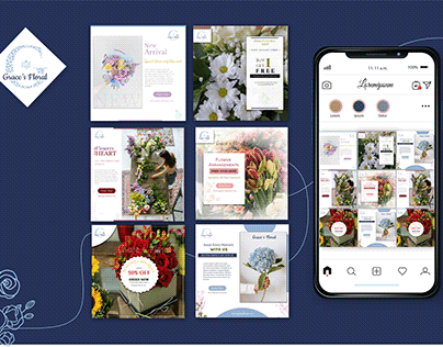 Social Media Designs for Flower shop