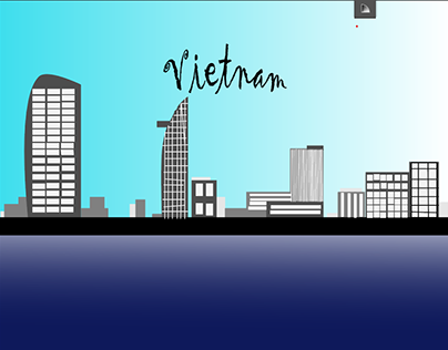 Vietnam Skyline Silhouette
