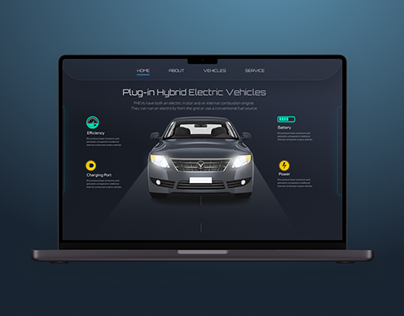 E Vehicle Website UI