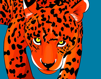 Orange leopard