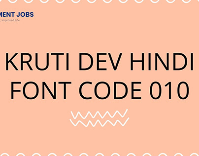 Kruti Dev Hindi Font code 010