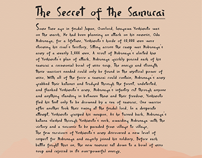 The Secret of the Samurai