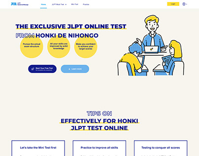 JIL JLPT online learning web UI