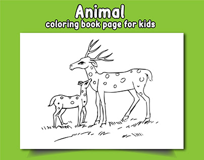 Realistic Animal coloring pages for kids