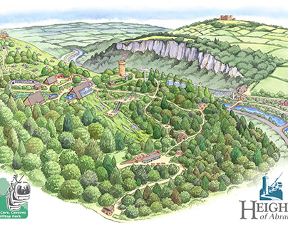 Map Illustration for Heights of Abraham