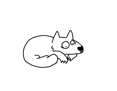 Anjing Kaget (surprised dog) animation