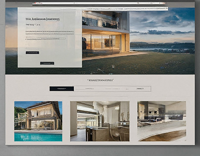 WordPress real-estate website design and UI Development