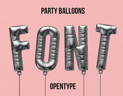 Party Balloons Font