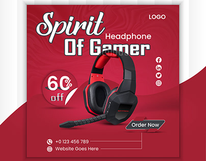 headphone sale post design