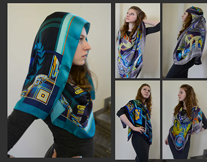 Silk Scarf Collection 'Ancient Greece'