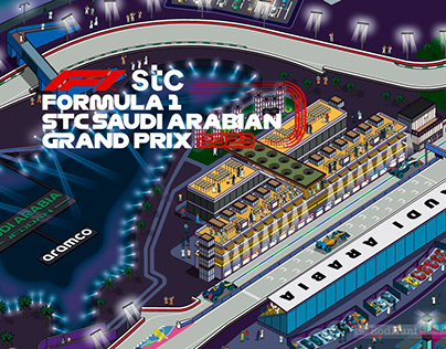 F1 Saudi Arabian Grand Prix 2023 Circuit & Event Map
