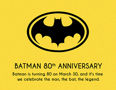 Batman - 80th Anniversary
