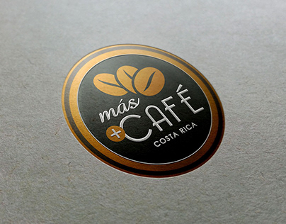 Logo y piezas de branding para Más Café Costa Rica