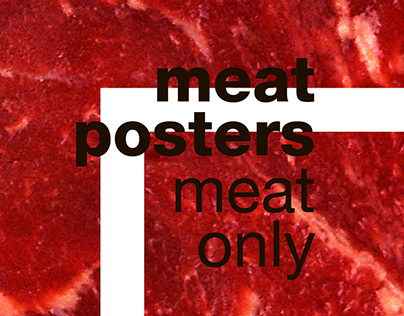 100% meat posters