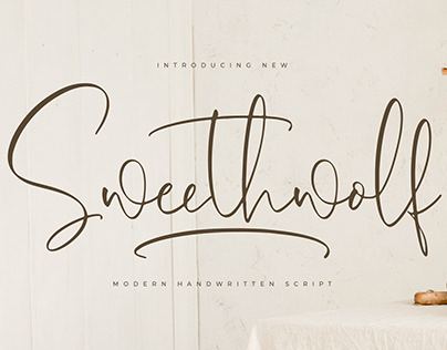 Sweethwolf - Modern Handwritten Script