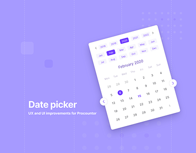 Date picker for Procountor