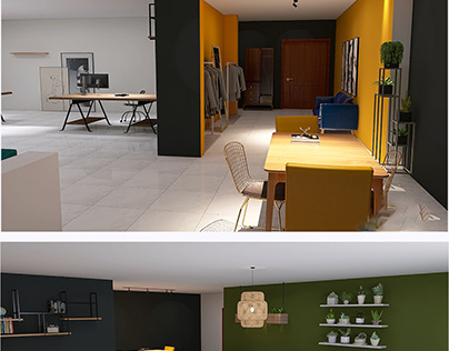 project design d'intérieure d'une appartement studio