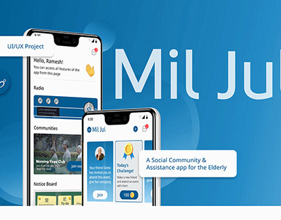 MilJul- A social community app for the elderly