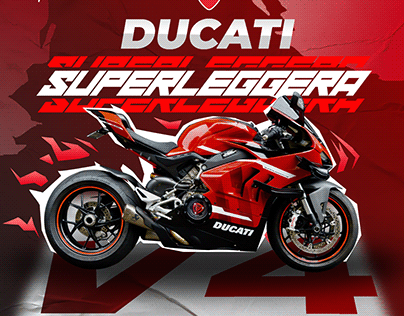 Ducati superleggera v4 graphic design