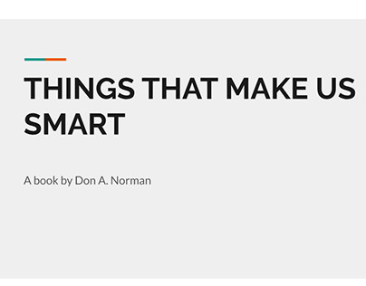 Book report on Things that make us smart