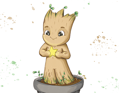 Baby Groot for a baby's bedroom