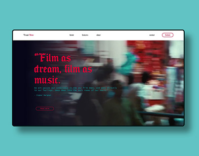 Visual Blime — website concept