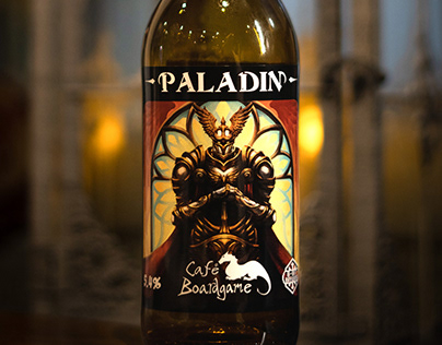 Paladin Beer Label Illustrations - Boardgame Cafe
