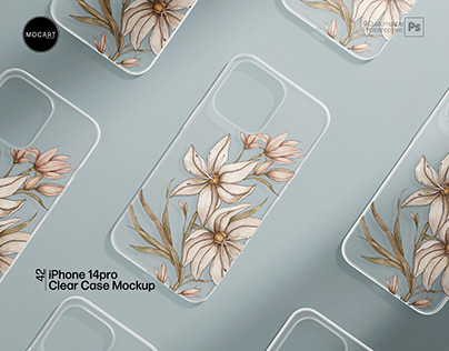 iPhone 14 Pro Clear Case Mockup