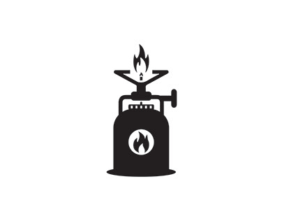 Gas Stove Icon / Gas Burner Icon / Portable Icon