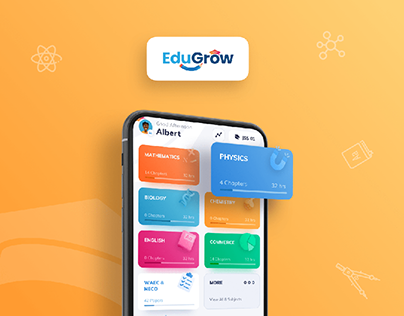 EduGrow | e-Learning App | UIUX Design
