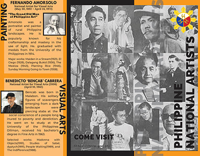 BROCHURE INCLUDING 8 PHILIPPINE NATIONAL ARTISTS