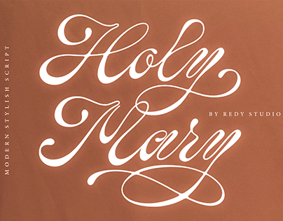 Holy Mary – Modern Calligraphy