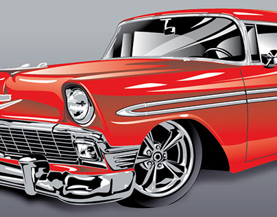 56 Chevy vector illustration