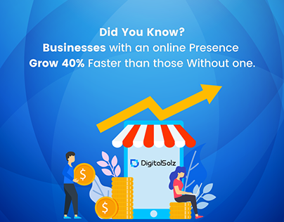 Businesses with an online Presence Grow 40% Faster.