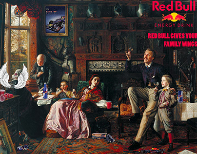 RedBull Old Painting Ad