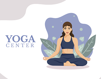 Poster for the yoga center