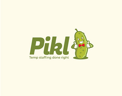 Pickle Mascot Logo Concept