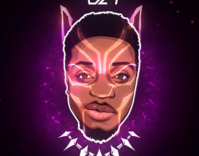 Black panther inspired vector art