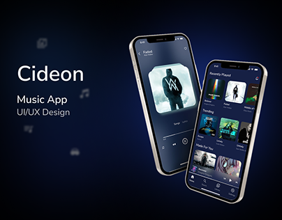 Project thumbnail - Cideon-Music App